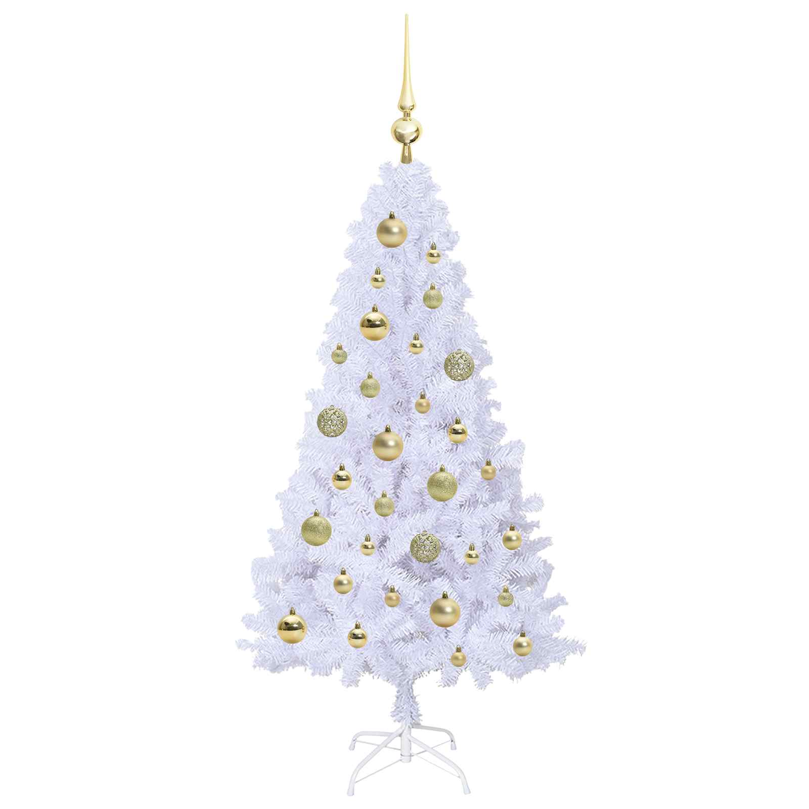 Albero di Natale artificiale Bianco 120 cm PVC e Acciaio 3426753