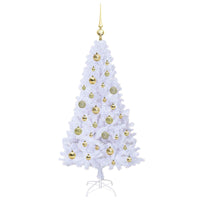 Albero di Natale artificiale Bianco 120 cm PVC e Acciaio 3426753
