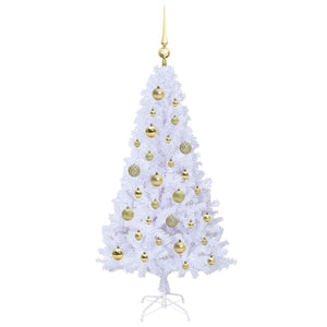 Albero di Natale artificiale Bianco 120 cm PVC e Acciaio 3426753