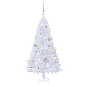 Albero di Natale artificiale Bianco 120 cm PVC e Acciaio 3426754