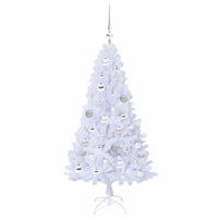 Albero di Natale artificiale Bianco 120 cm PVC e Acciaio 3426754
