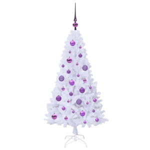 Albero di Natale artificiale Bianco 120 cm PVC e Acciaio 3426755