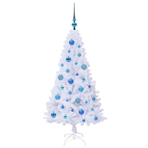 Albero di Natale artificiale Bianco 120 cm PVC e Acciaio 3426756