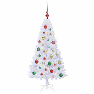 Albero di Natale artificiale Bianco 120 cm PVC e Acciaio 3426757