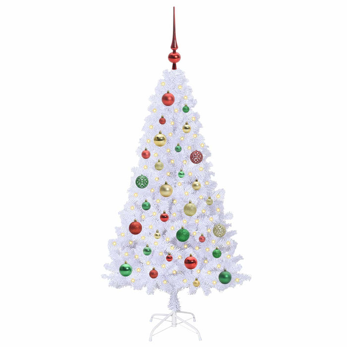 Albero di Natale artificiale Bianco 120 cm PVC e Acciaio 3426757