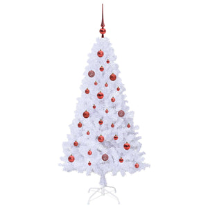 Albero di Natale artificiale Bianco 150 cm PVC e Acciaio 3426758