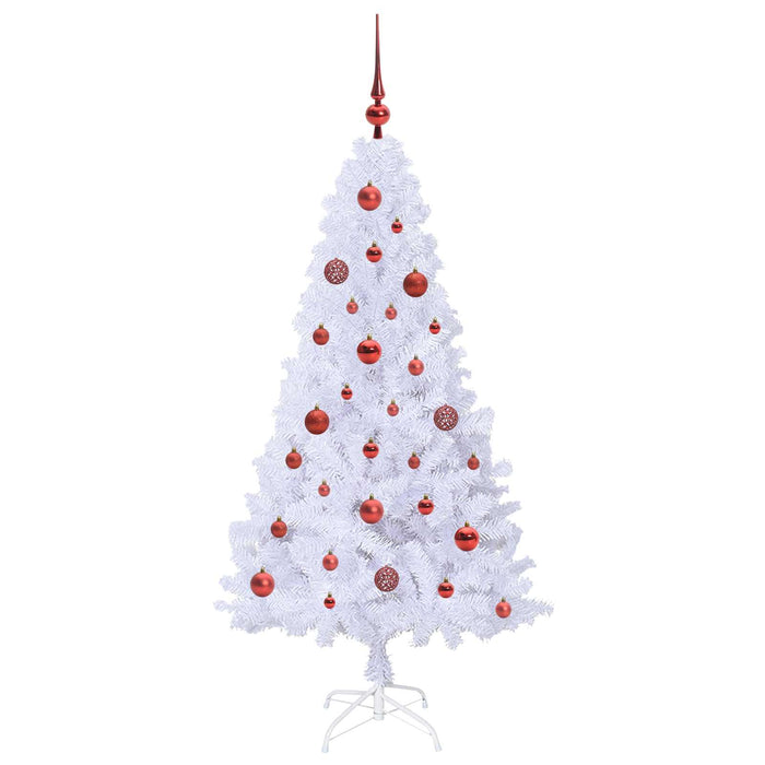 Albero di Natale artificiale Bianco 150 cm PVC e Acciaio 3426758