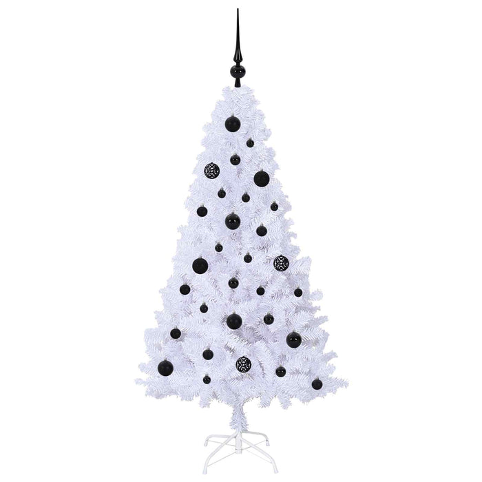 Albero di Natale artificiale Bianco 150 cm PVC e Acciaio 3426759