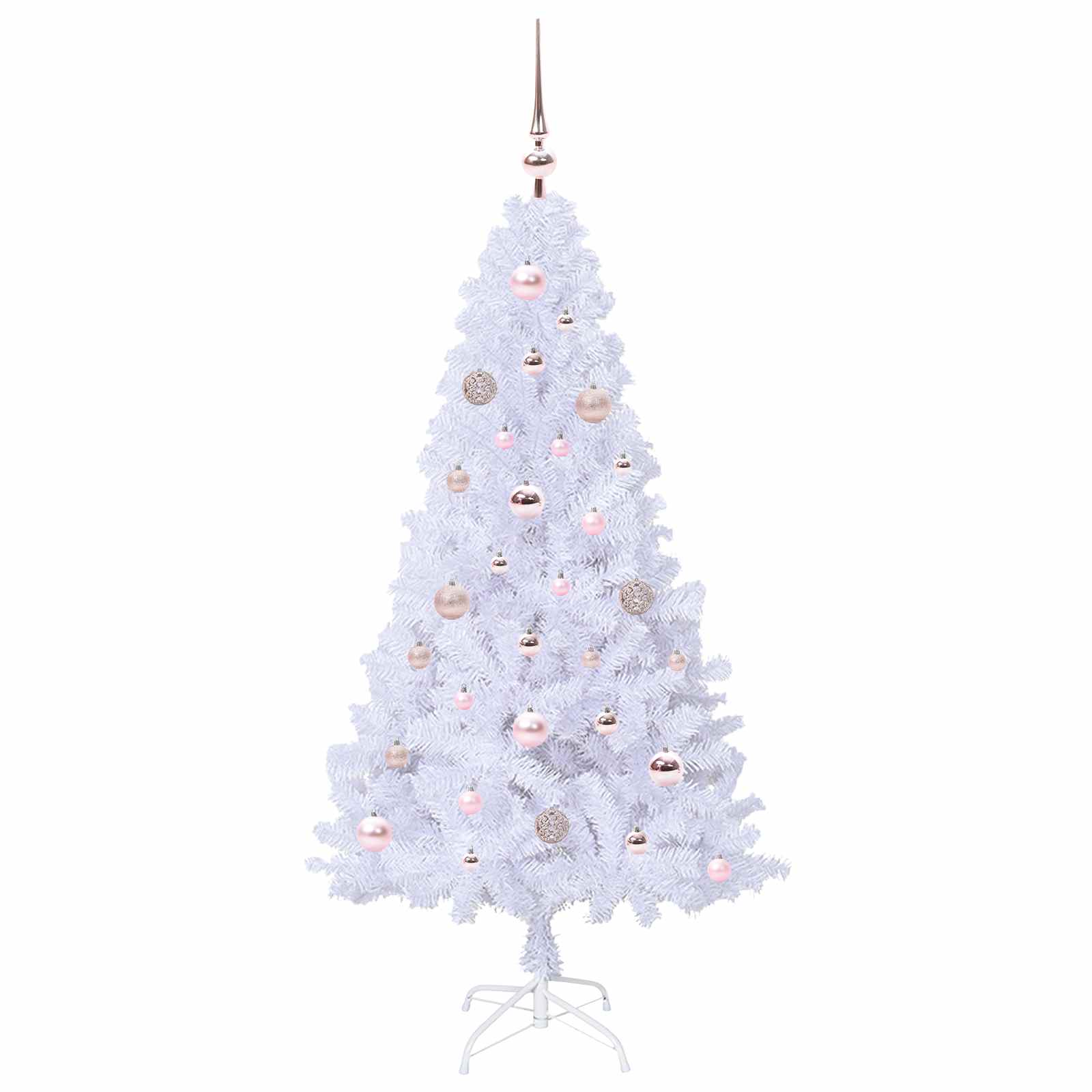 Albero di Natale artificiale Bianco 150 cm PVC e Acciaio 3426760