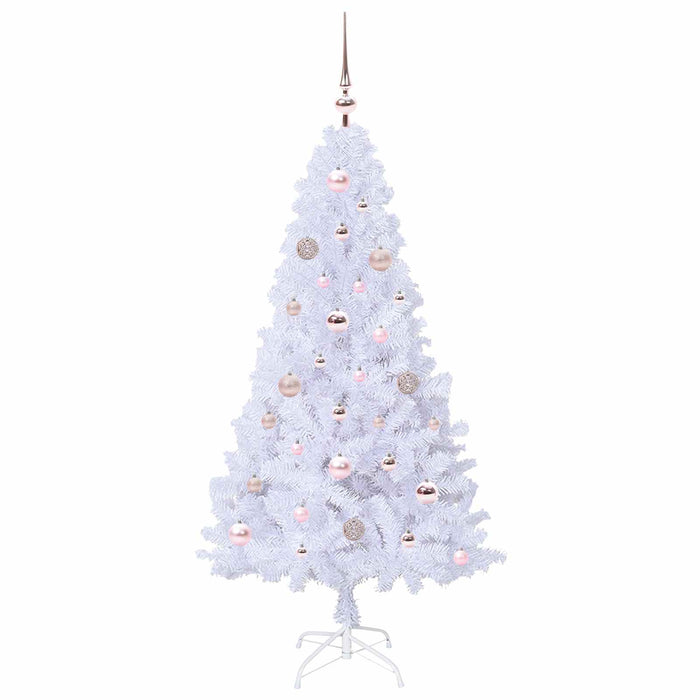 Albero di Natale artificiale Bianco 150 cm PVC e Acciaio 3426760