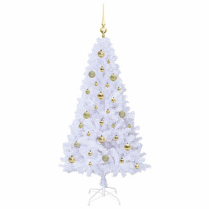 Albero di Natale artificiale Bianco 150 cm PVC e Acciaio 3426762