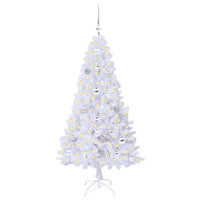 Albero di Natale artificiale Bianco 150 cm PVC e Acciaio 3426763