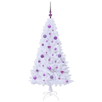Albero di Natale artificiale Bianco 150 cm PVC e Acciaio 3426764