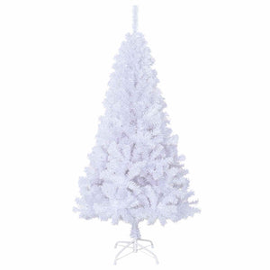 Albero di Natale Artificiale-Albero Natalizio Bianco 150 cm PVC e Acciaio 469661