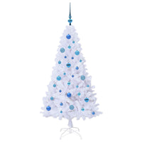 Albero di Natale artificiale Bianco 150 cm PVC e Acciaio 3426765