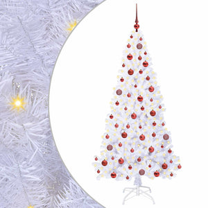 Albero di Natale artificiale Bianco 180 cm PVC e Acciaio 3426767