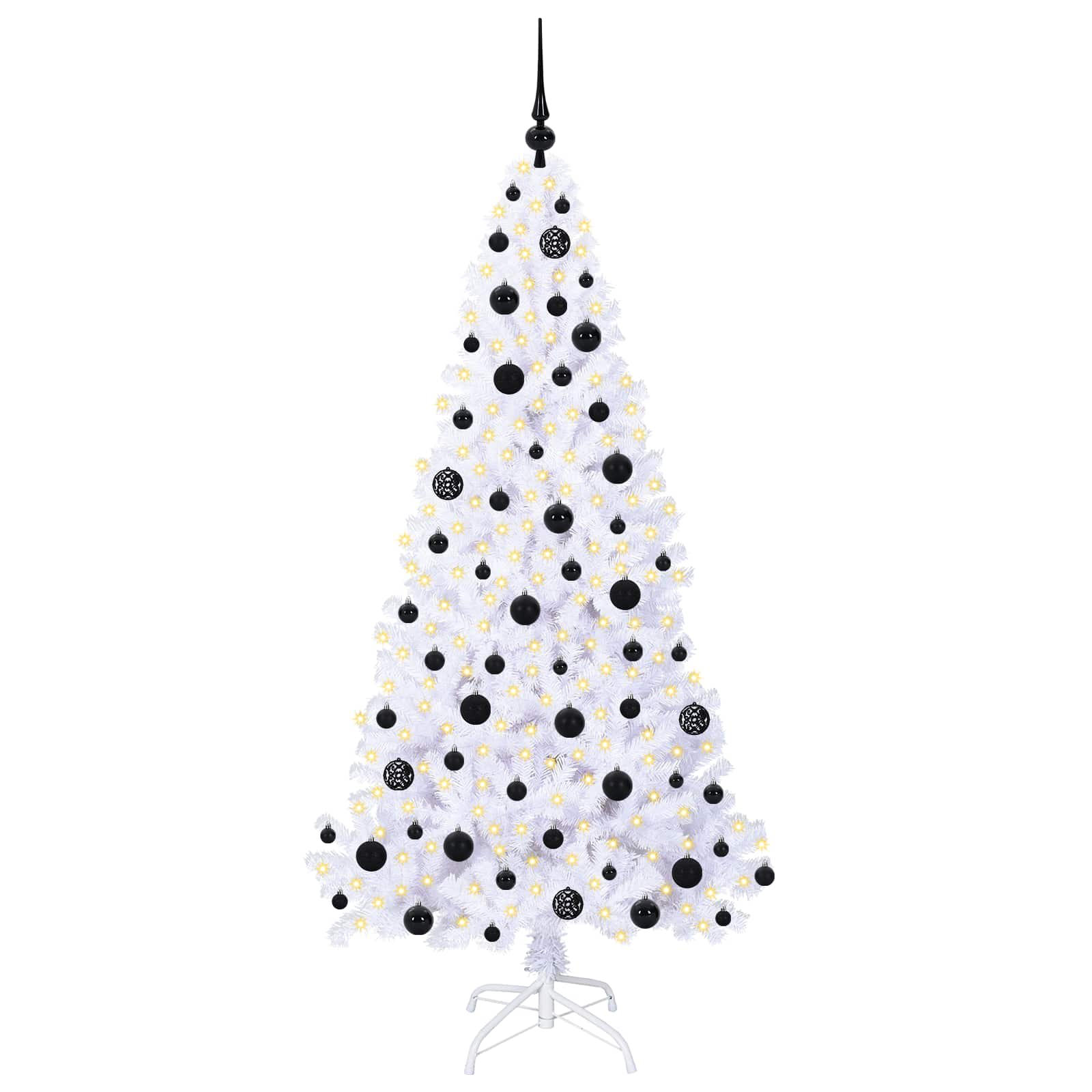 Albero di Natale artificiale Bianco 180 cm PVC e Acciaio 3426768