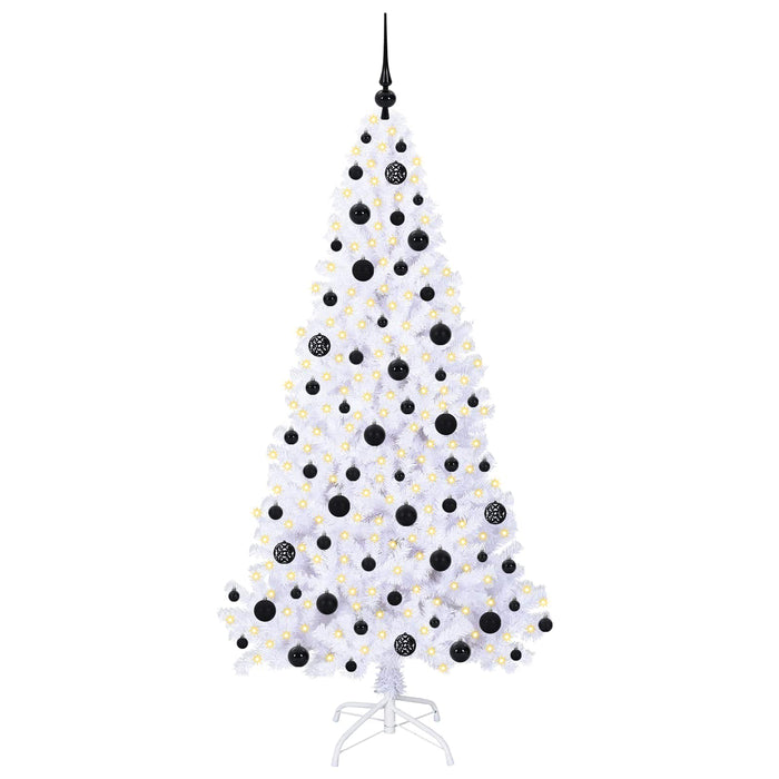 Albero di Natale artificiale Bianco 180 cm PVC e Acciaio 3426768
