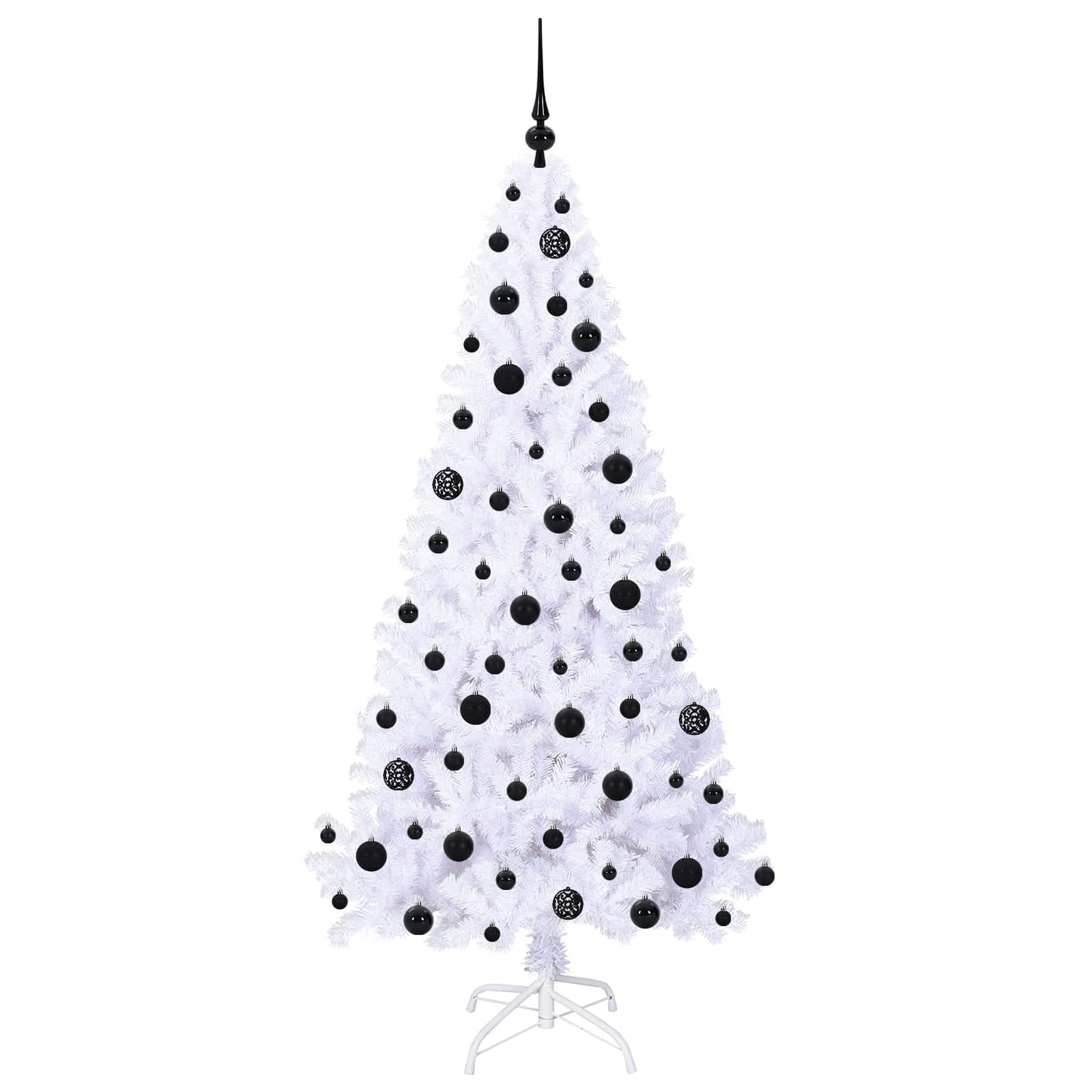 Albero di Natale artificiale Bianco 180 cm PVC e Acciaio 3426768
