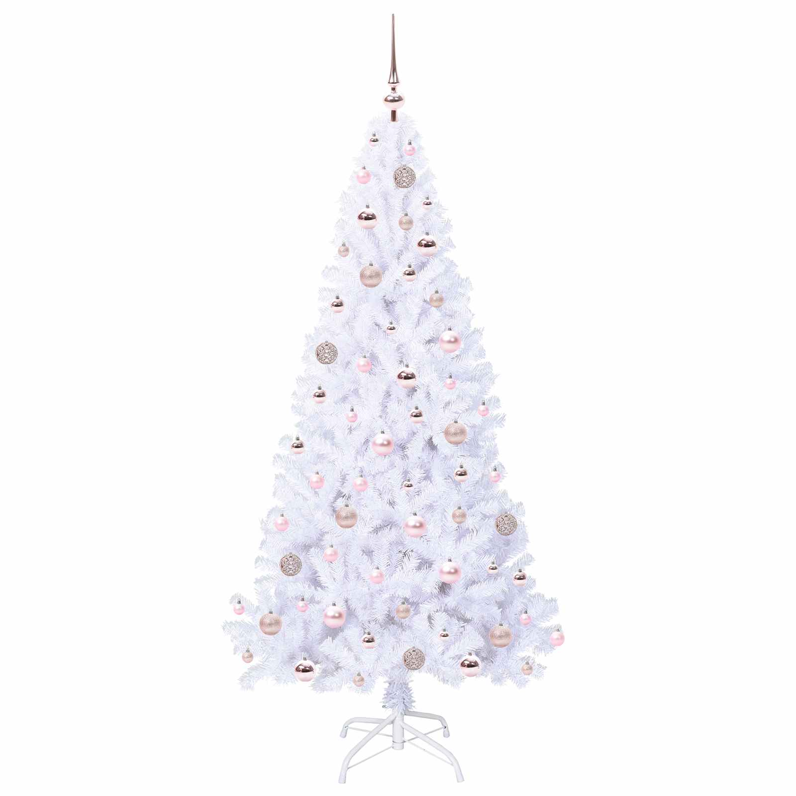 Albero di Natale artificiale Bianco 180 cm PVC e Acciaio 3426769