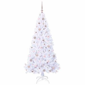 Albero di Natale artificiale Bianco 180 cm PVC e Acciaio 3426769