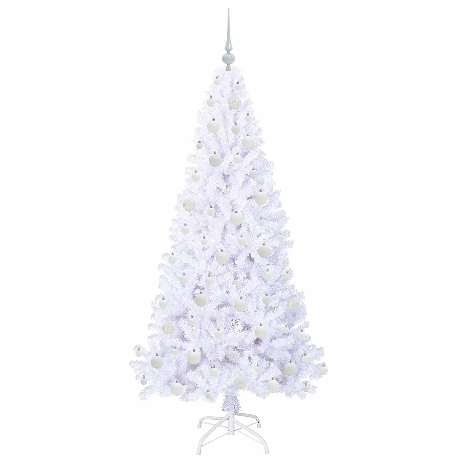 Albero di Natale artificiale Bianco 180 cm PVC e Acciaio 3426770