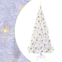 Albero di Natale artificiale Bianco 180 cm PVC e Acciaio 3426771