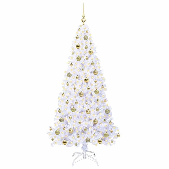 Albero di Natale artificiale Bianco 180 cm PVC e Acciaio 3426771