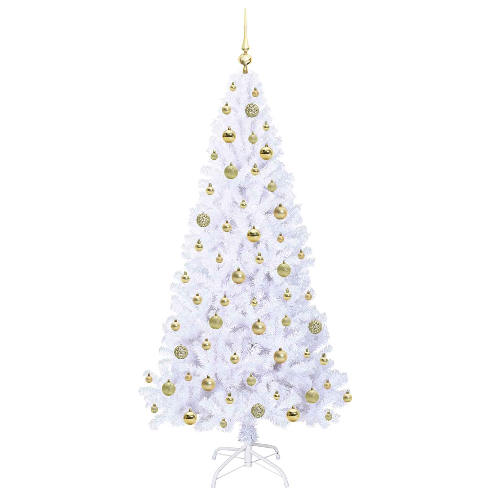 Albero di Natale artificiale Bianco 180 cm PVC e Acciaio 3426771