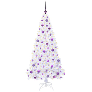 Albero di Natale artificiale Bianco 180 cm PVC e Acciaio 3426773