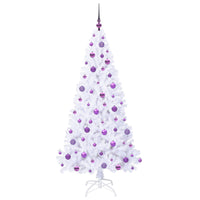 Albero di Natale artificiale Bianco 180 cm PVC e Acciaio 3426773