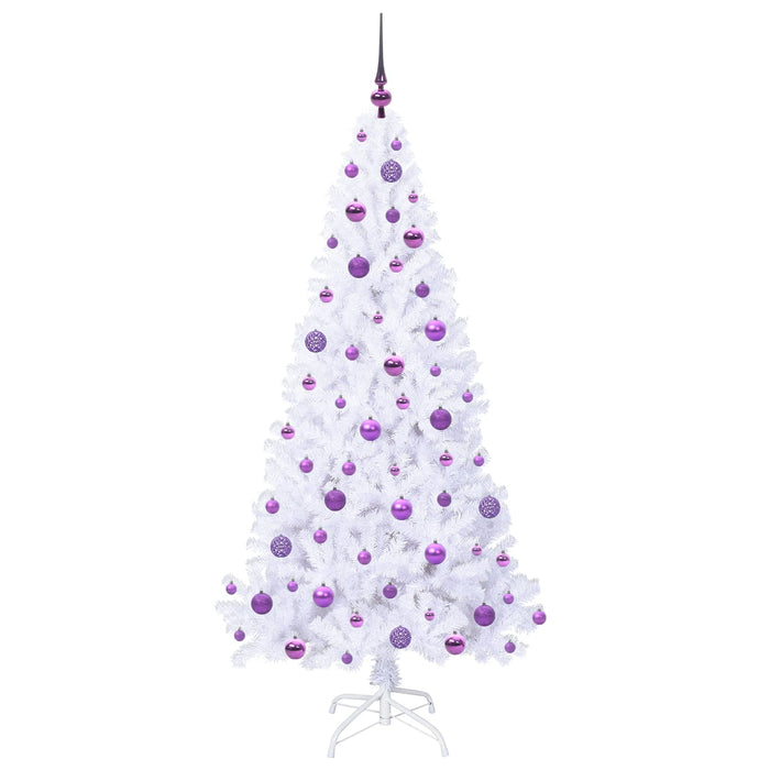 Albero di Natale artificiale Bianco 180 cm PVC e Acciaio 3426773