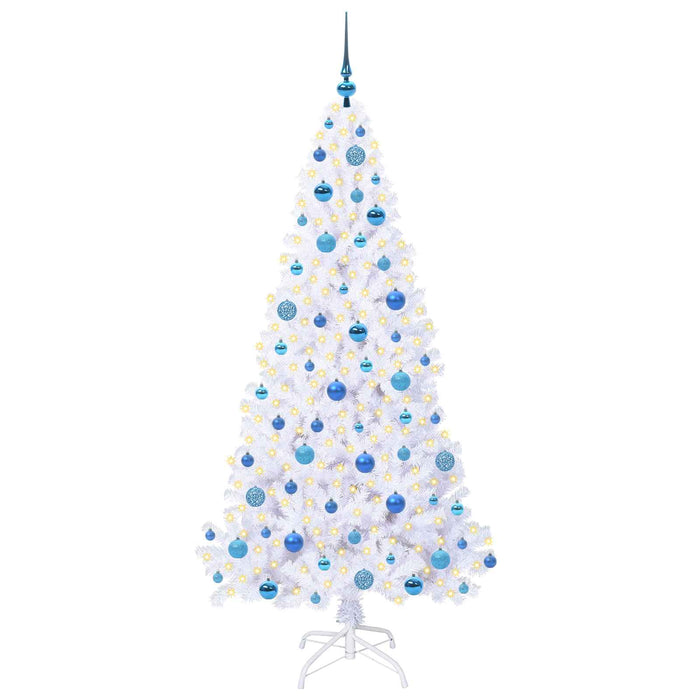 Albero di Natale artificiale Bianco 180 cm PVC e Acciaio 3426774