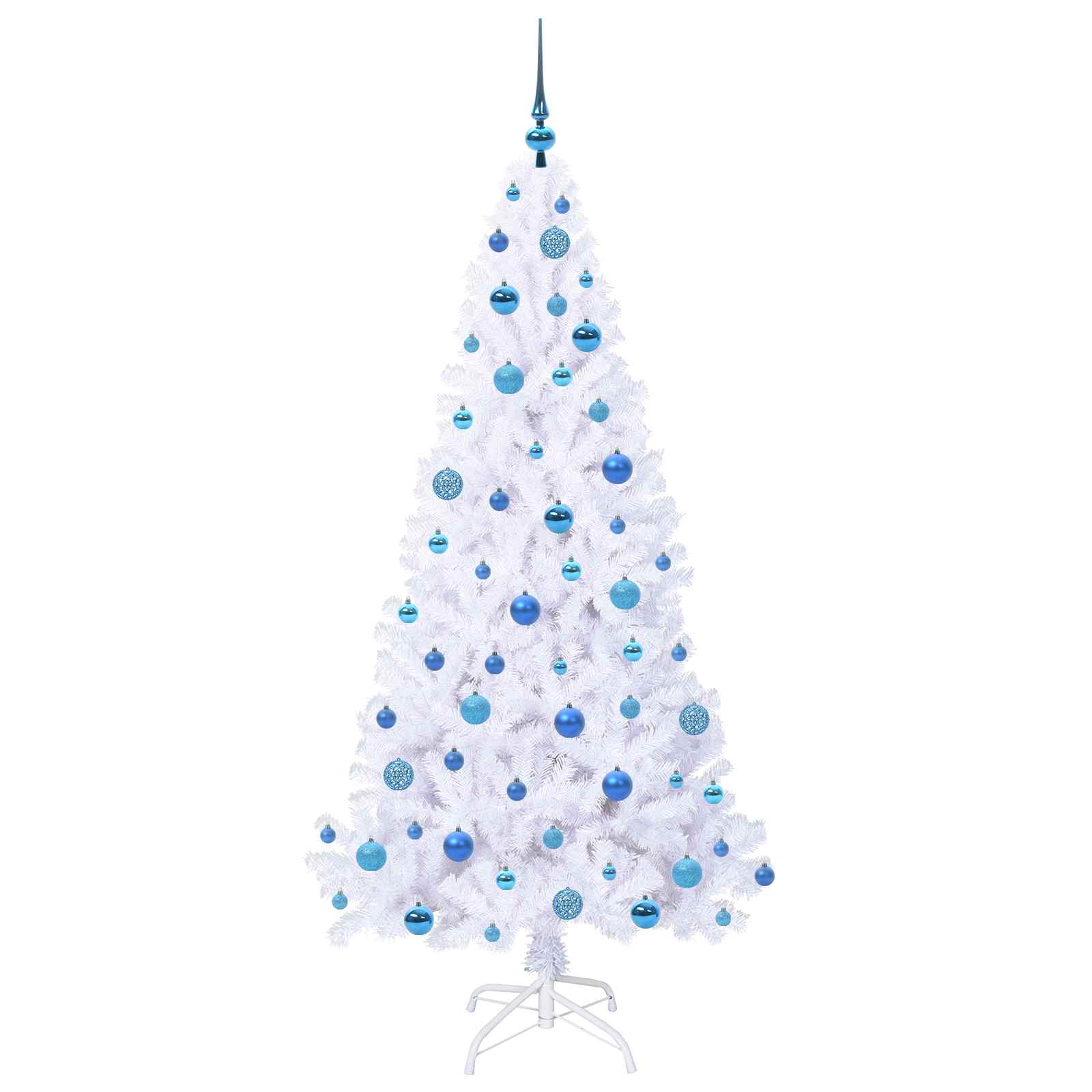 Albero di Natale artificiale Bianco 180 cm PVC e Acciaio 3426774