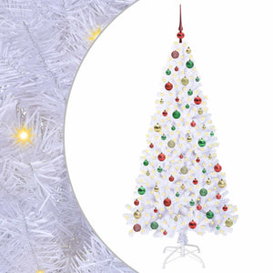 Albero di Natale artificiale Bianco 180 cm PVC e Acciaio 3426775