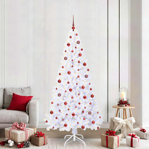 Albero di Natale artificiale Bianco 210 cm PVC e Acciaio 3426776
