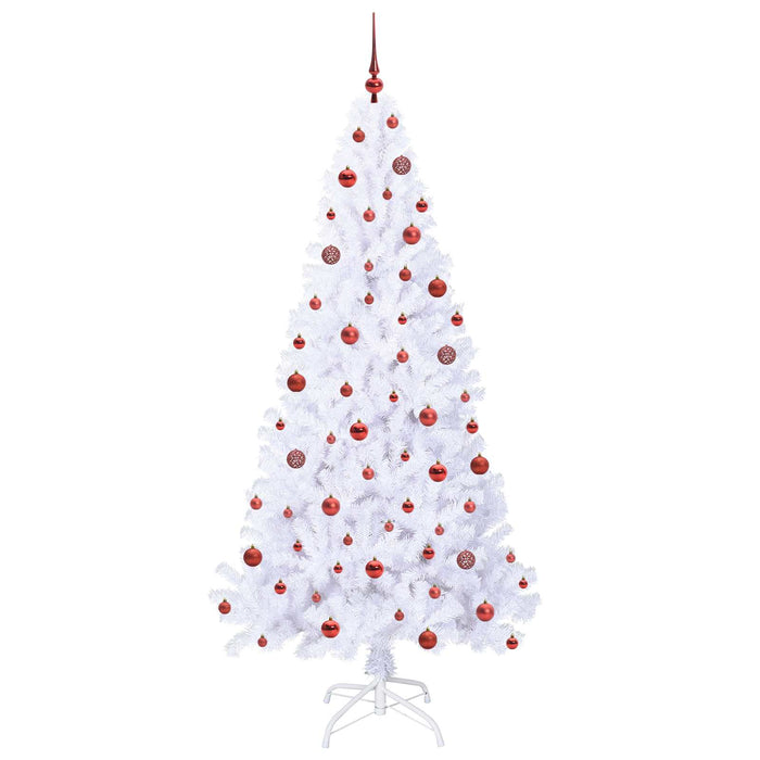 Albero di Natale artificiale Bianco 210 cm PVC e Acciaio 3426776