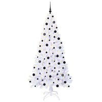 Albero di Natale artificiale Bianco 210 cm PVC e Acciaio 3426777