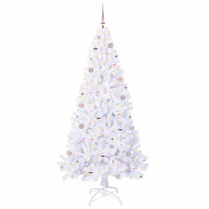 Albero di Natale artificiale Bianco 210 cm PVC e Acciaio 3426778