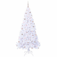 Albero di Natale artificiale Bianco 210 cm PVC e Acciaio 3426778