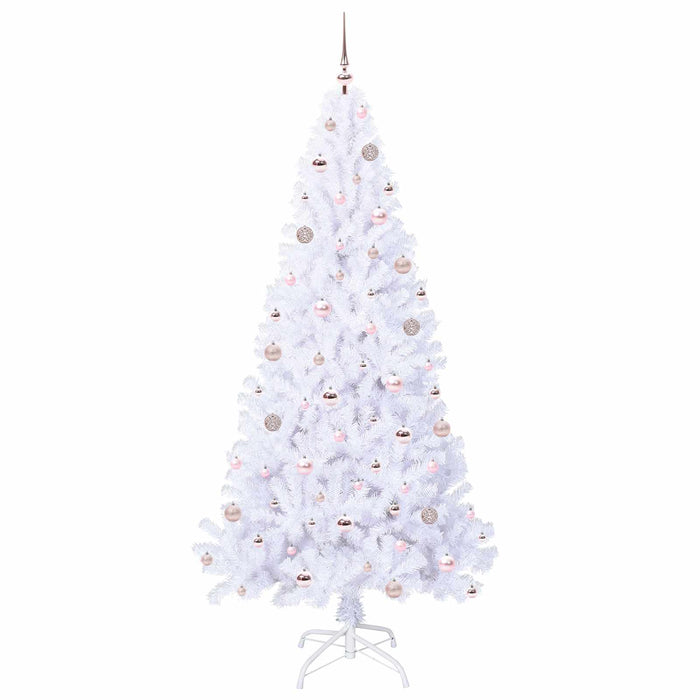 Albero di Natale artificiale Bianco 210 cm PVC e Acciaio 3426778