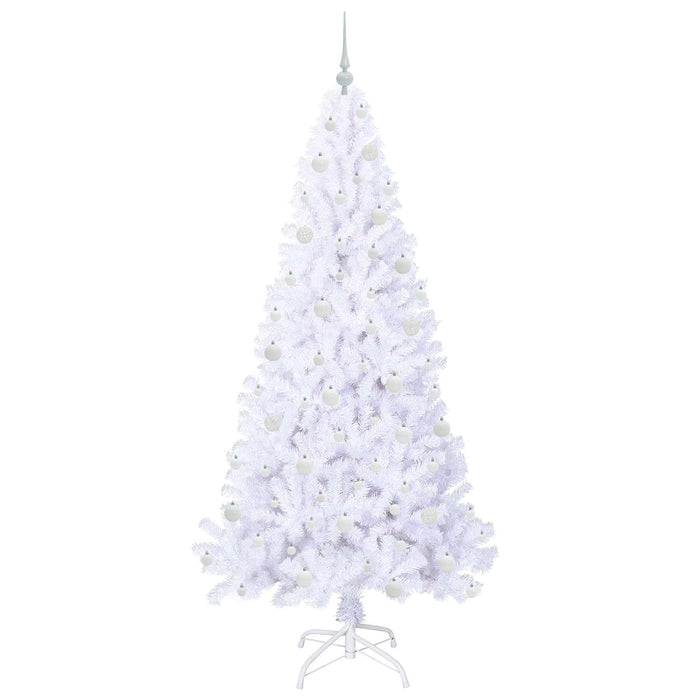 Albero di Natale artificiale Bianco 210 cm PVC e Acciaio 3426779