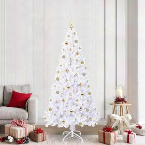 Albero di Natale artificiale Bianco 210 cm PVC e Acciaio 3426780