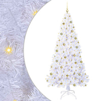 Albero di Natale artificiale Bianco 210 cm PVC e Acciaio 3426780