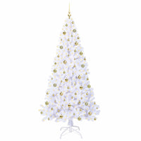 Albero di Natale artificiale Bianco 210 cm PVC e Acciaio 3426780