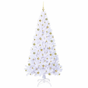 Albero di Natale artificiale Bianco 210 cm PVC e Acciaio 3426780