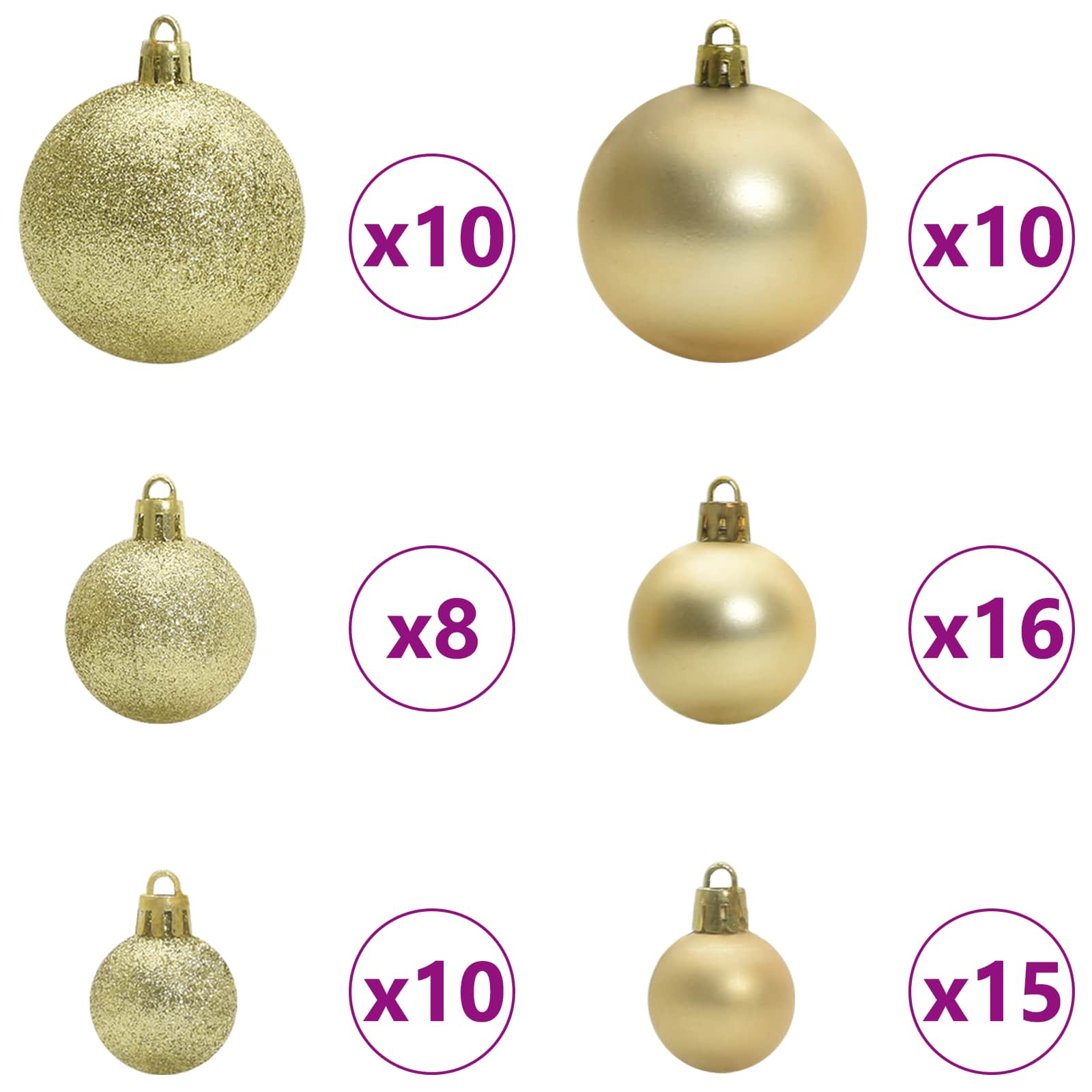 Albero di Natale artificiale Bianco 210 cm PVC e Acciaio 3426780