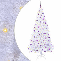 Albero di Natale artificiale Bianco 210 cm PVC e Acciaio 3426782