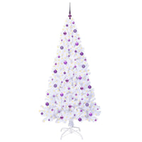 Albero di Natale artificiale Bianco 210 cm PVC e Acciaio 3426782