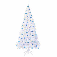 Albero di Natale artificiale Bianco 210 cm PVC e Acciaio 3426783